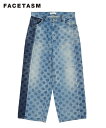 FACETASM ファセッタズム パンツ メンズ DOT DENIM PANTS インディゴ SRO-PT-U04 デニム ワイドパンツ ボトム ボトム ジーンズ