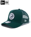 NEW ERA ニューエラ キャップ  9FORTY A-Frame トラッカー New Era Angler's Club ブラックバス ダークグリーン 14110111 メッシュキャップ サイズ調整 スナップバック アジャスター