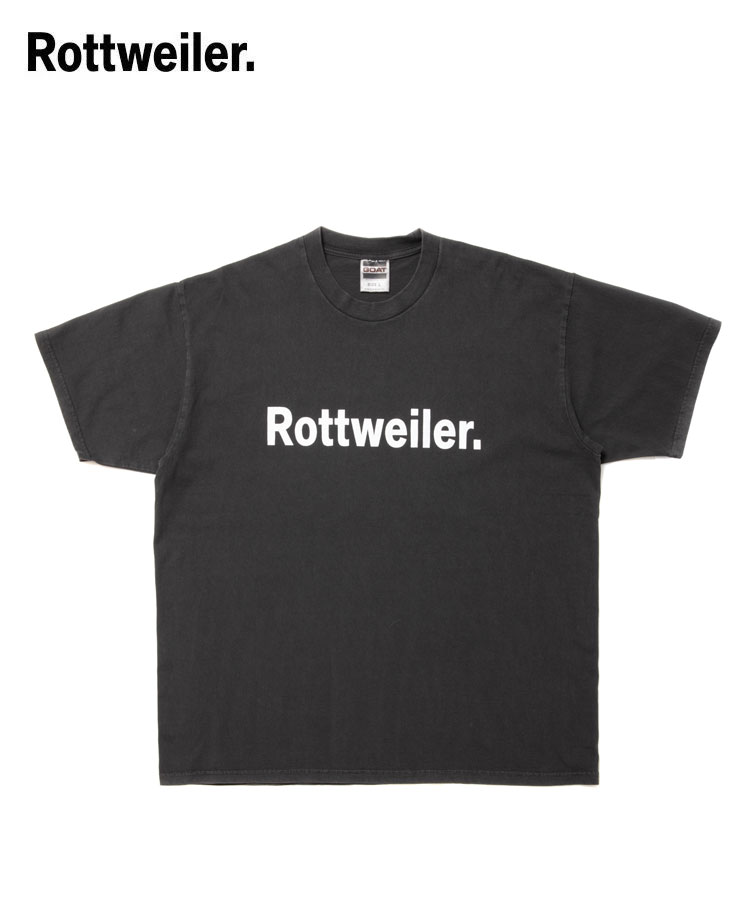 ROTTWEILER ロットワイラー メンズ Tシャツ PIGMENT CLASSIC TEE チャコール RW24S0627 トップス ベーシック グラフィック アメカジ ロック ストリート