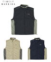 TIMELY WARNING タイムリーワーニング メンズ ベスト NYLON SWITCHING VEST ブラック ベージュ ネイビー 24551022 トップス ナイロンベスト アウトドア レディース ユニセックス