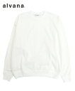 alvana アルヴァナ メンズ スウェット SPROUT VINTAGE DRY SWEAT ホワイト ALV-00106 トップス シンプル クルーネック ...