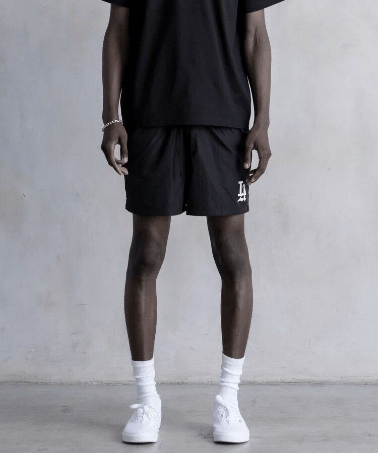 STAMPD スタンプド メンズ ショーツ LA 001 TRUNK ブラック SLA-M3893SH パンツ ハーフパンツ ロゴ プリント ショートパンツ シンプル レディース ユニセックス