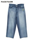 FACETASM ファセッタズム パンツ メンズ DEMIM PANTS インディゴ NAT-PT-U01 ボトムス ジーンズ ワイドパンツ ロゴ 刺繍 セット...