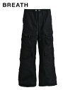 BREATH ブレス メンズ パンツ NEW RICH TRIPLE CARGO PANTS コットンブラック BR25SS-P1011 BADHOP バッドホ...