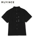 MLVINCE メルヴィンス メンズ シャツ NYLON S/S SHIRTS ブラック NSS21BK トップス 半袖シャツ ナイロン クローム セットアップ...