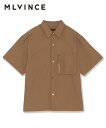 MLVINCE メルヴィンス メンズ シャツ NYLON S/S SHIRTS ブラウン NSS23BR トップス 半袖シャツ ナイロン クローム セットアップ...