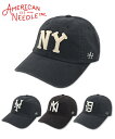 【スーパーSALE限定価格!6490円→5192円】AMERICAN NEEDLE アメリカンニードル キャップ ARCHIVE ブラック ネイビー SMU694A NY D ベースボールキャップ 6パネル メンズ レディース ユニセックス ブランド サイズ 調整 アジャスター