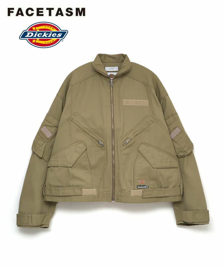 FACETASM ファセッタズム ジャケット メンズ FACETASM×DICKIES FLIGHT JACKET ベージュ JOO-JK-U03 アウター トップス ロゴ フライトジャケット ディッキーズ コラボ ユニセックス レディースのサムネイル