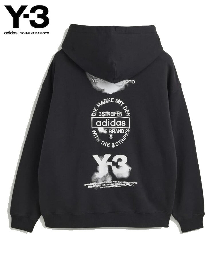 Y-3 ワイスリー メンズ パーカー Y-3 GRAPHIC HOODIE ブラック JX4748 トップス フーディー プルオーバー クラシック Y-3ロゴ ...