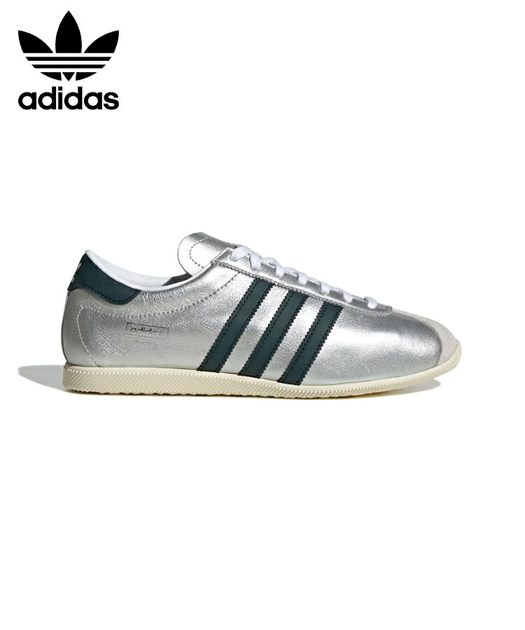 Rakuten - 【期間限定!10%OFFクーポン対象】アディダス adidas レディース スニーカー PARIS W シルバーメタリック IH9223 ONJ82 シューズ ローカット 新作 国内正規品 2026SS ロゴ 靴 くつ ユニセックス