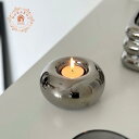 キャンドルホルダー セラミック おしゃれ かわいい 可愛い パロサントホルダー パロサント 入れ 北欧 シンプル ユニーク キャンドルスタンド ろうそく台 ホワイト シルバー ろうそく立て ティーライトホルダー アロマスティック 受け皿 蝋燭 インテリア 雑貨 ギフト