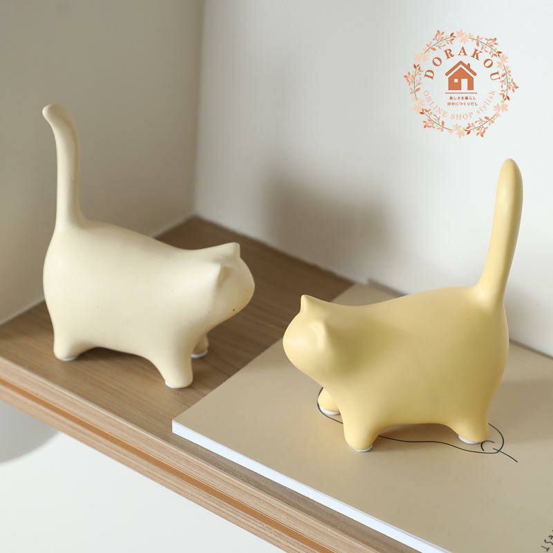 猫の置物 猫 ねこ 置物 招き猫 セラミック インテリア 置き物 飾り 玄関 小物 雑貨 幸運 かわいい 小さい インテリア ガーデニング オーナメント 猫 好き な 人 へ の プレゼント 誕生日プレゼント 女性 ギフト プレゼント 贈り物