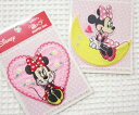 ミニーマウス≪Minnie Mouse≫シールワッペンシールでもアイロンでもどちらでも接着OK！アップリケ/シール アイロン接着/入園入学/ポルカドット/ディズニー/Disney/2wayワッペン