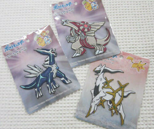 ポケットモンスターシールビッグワッペン/シールでもアイロンでもどちらでも接着OK！/入園入学/ポケモン/POCKET MONSTERS/ディアルガ/パルキア/アルセウス/アップリケ/ワッペンシール/シール＆アイロン接着/のサムネイル