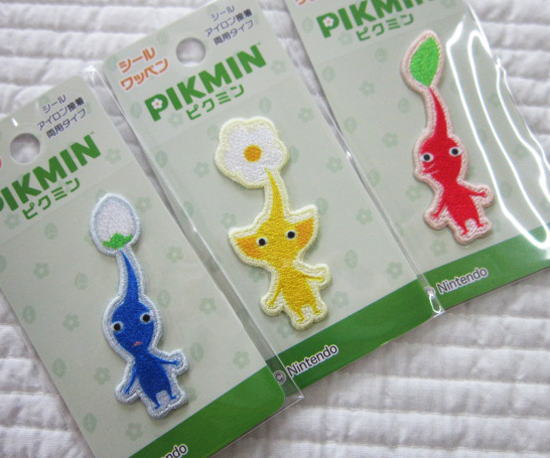 PIKMIN≪ピクミン≫ミニシールワッペンシールでもアイロンでもどちらでも接着OK！任天堂ゲームキャラ入園入学/シール＆アイロン接着/ワッペン/アップリケ/