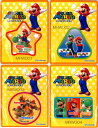 ●【SUPER MARIO】スーパーマリオワッペン（アップリケ）全4種