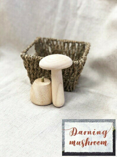 ダーニングマッシュルーム/ヨーロッパのかわいい修繕道具/【Darning mushroom】/刺しゅうみたいに可愛くお直し/クロバー/付け替え式/補修のサムネイル