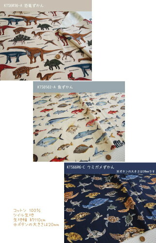 キッズプリント シリーズ生地 図鑑シリーズ 恐竜 魚 ウミガメ柄の生地です ツイル生地 男の子 入園入学 スモック レッスンバッグ シューズバッグ 巾着袋 ずかん N 恐竜グッズのジュラ屋 キッズプリント シリーズ生地 図鑑シリーズ 恐竜 魚 ウミガメ柄の生地です ツイル生地 男の子 入園入学 スモック レッスンバッグ シューズバッグ 巾着袋 ずかん N 恐竜グッズのジュラ屋