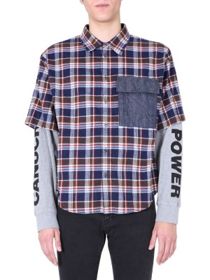 【正規取扱店】【送料無料】 ディースクエアード DSQUARED 「DOUBLE SLEEVES」シャツ メンズ S71DM0428_S53169001F 【楽天海外通販】