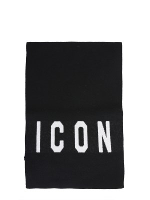 【送料無料】 ディースクエアード DSQUARED 「ICON 」ウール製マフラー メンズ KNM0034_01W021892124 【楽天海外直送】