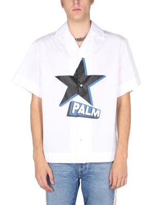 【正規取扱店】【送料無料】 PALM ANGELS PALM ANGELS 「ROCKSTAR BOWLING」半袖シャツ メンズ PMGA075_F21FAB0020110 【楽天海外通販】