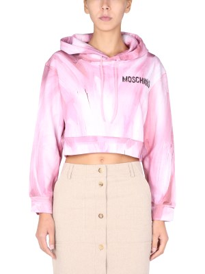 楽天Style Lux【正規取扱店】【送料無料】 モスキーノ MOSCHINO 「ART THEME」パーカー レディース 17105427_2222 【楽天海外通販】