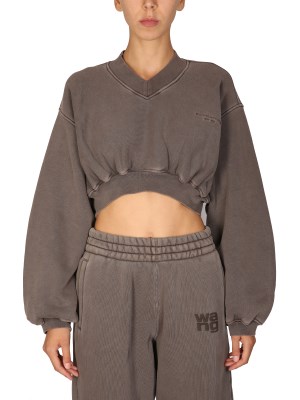 【正規取扱店】【送料無料】 アレキサンダーワン ALEXANDER WANG 「CROPPED」トレーナー レディース 1CC4211507_205 【楽天海外通販】