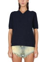 【正規取扱店】【送料無料】 メゾンマルジェラ MAISON MARGIELA VネックニットTシャツ レディース S51HN0002_S18197511 【楽天...