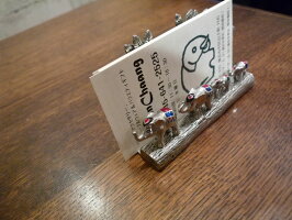 ピューター製カードホルダー(ぞうファミリー)