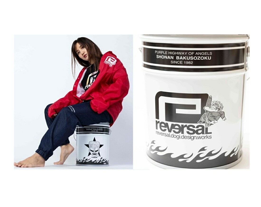 湘南爆走族×rvddw コラボレーション ペール缶 リバーサルREVERSAL 湘南爆走族×rvddw ITEEZO PAIL CAN r..
