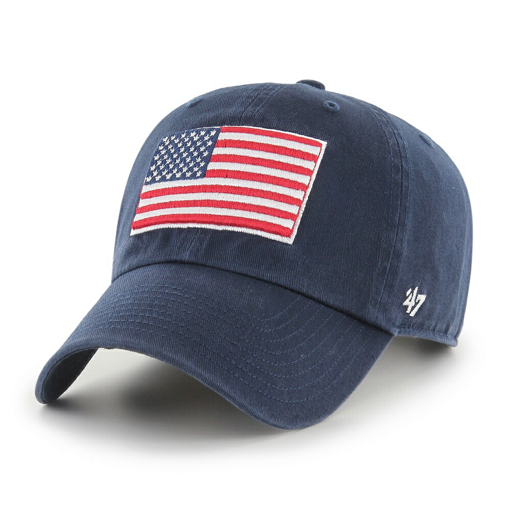 アメリカ国旗 キャップUSA FLAG HERITAGE FRONT 039 47 CLEAN UP NAVY HRTGF198GWS-NYフォーティーセブン 帽子 ローキャップ NFL MLB NBA NHL CAP