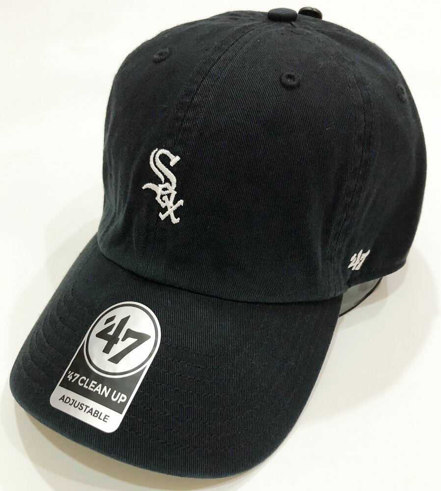 シカゴ・ホワイトソックス キャップWHITE SOX BASE RUNNER '47 CLEAN UP BLACK BSRNR06GWS-BKフォーティーセブン 帽子 ローキャップ NFL MLB NBA NHL CAP