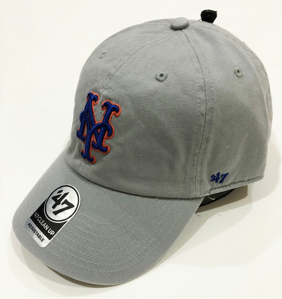 樂天商城 - ニューヨーク・メッツ キャップMETS '47 CLEAN UP STORM RGW16GWS-SMフォーティーセブン 帽子 ローキャップ NFL MLB NBA NHL CAP
