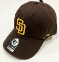 サンディエゴ パドレス キャップPADRES 039 47 CLEAN UP BROWN RGW21GWS-BWBフォーティーセブン 帽子 ローキャップ NFL MLB NBA NHL CAP