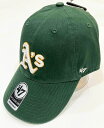 オークランド アスレチックス キャップATHLETICS 039 47 CLEAN UP DARK GREEN RGW18GWS-DGEフォーティーセブン 帽子 ローキャップ NFL MLB NBA NHL CAP