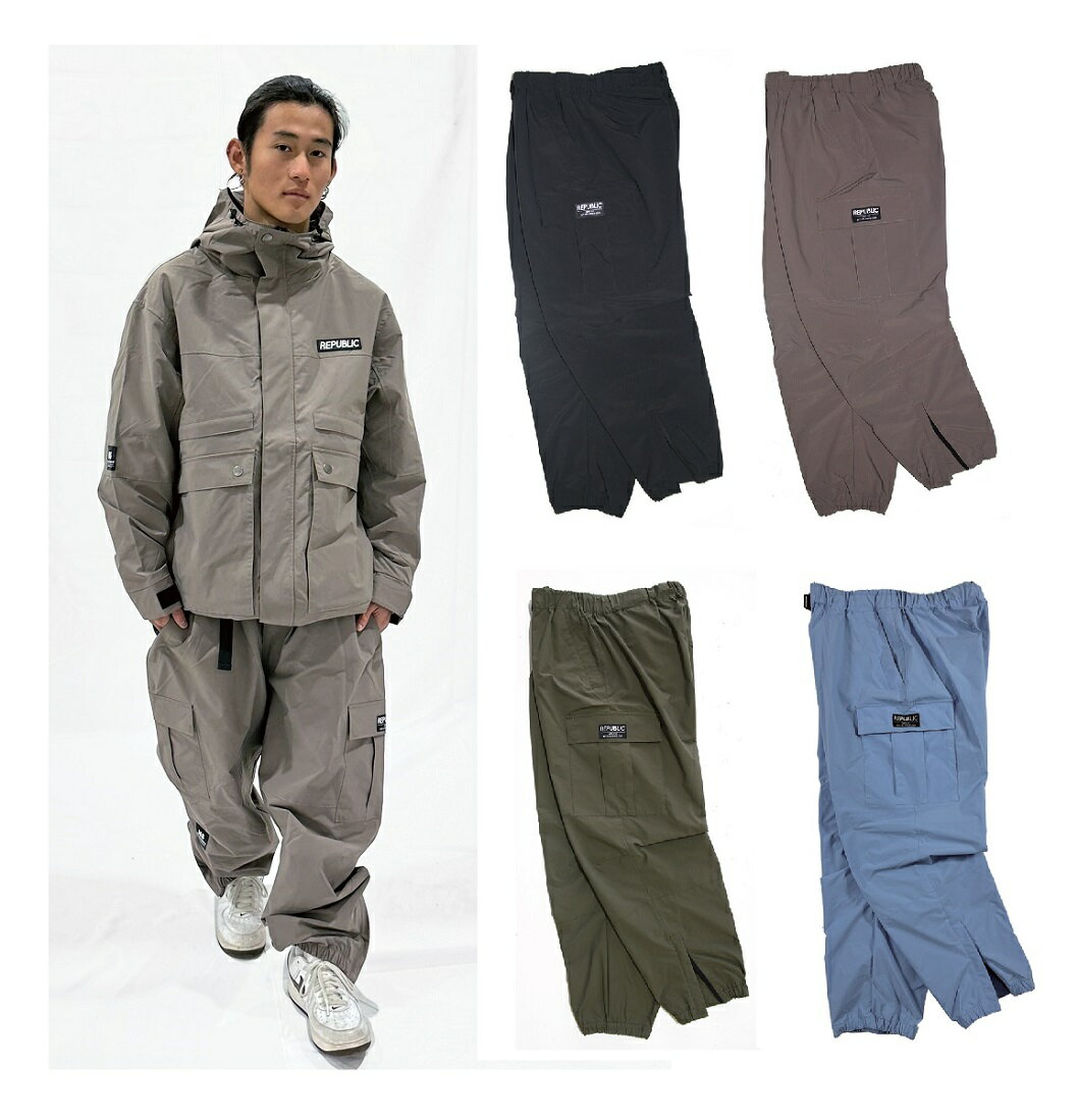 ワイドカーゴパンツ リパブリック HUNTER CARGO PANTS REPUBLIC&CO スノーボードウェア スノーウェアー スノーボード 防水パンツ 10000