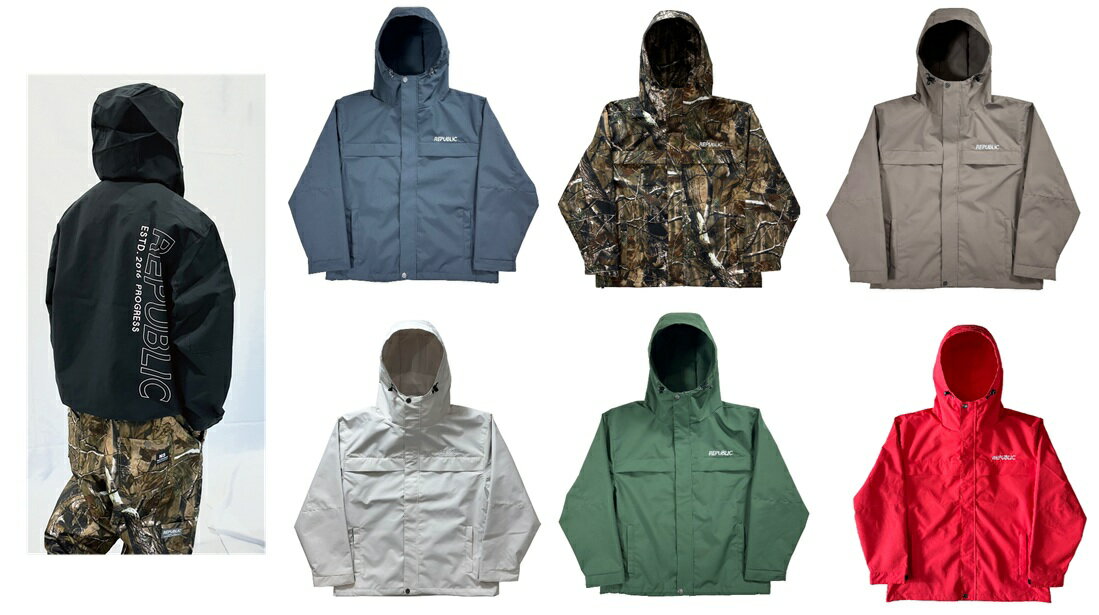 トラックジャケット リパブリックPARKLIVE JACKET REPUBLIC&CO耐水・透湿 105,000mm ウインタースポー..