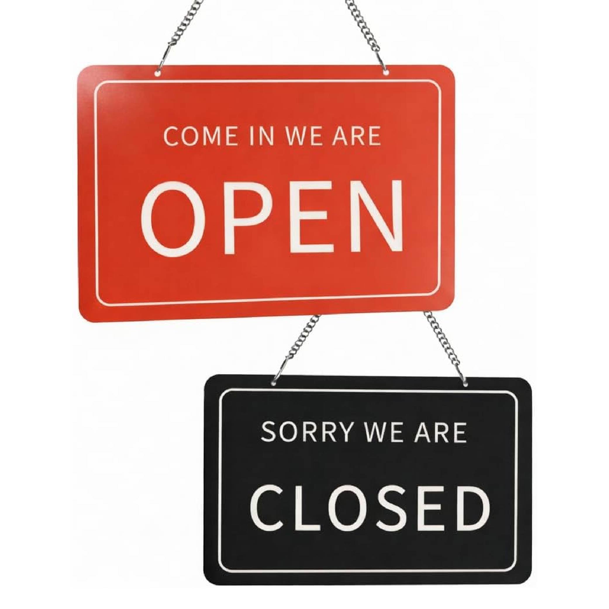 【20%OFFクーポン利用で1184円】日本製 OPEN CLOSE 両面表示 表示プレート アクリル看板 30×20cm 店舗用 ドア・入口用 OPCL-3020-2 英語
