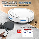 ★1年間保証★ロボット掃除機水拭き両用 超薄型 省エネ3000Pa強力吸引力 スマートアプリ 静音多様なアプリ機能 落下防止 衝突防止 Wi-fi 遠隔操作 自...