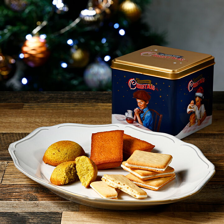 クリスマス お菓子 【メープルクリスマス缶2023】 メープルマニア 限定 あす楽 クッキー 缶 ギフト 焼き菓子 スイーツ ラングドシャ 東京土産 東京駅 メープル ギフト プレゼント お土産 出産 結婚 内祝い お礼 お返し お祝い おしゃれ人気 2023のサムネイル