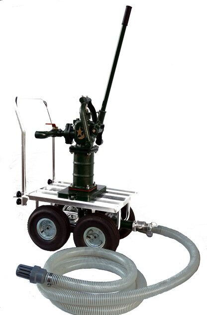 移動用手押しポンプ SY35SCF-IDO 台車・サクションホース付 (ワンゴム・ステンレススリーブ付） 東邦工業【送料無料・代引き不可】