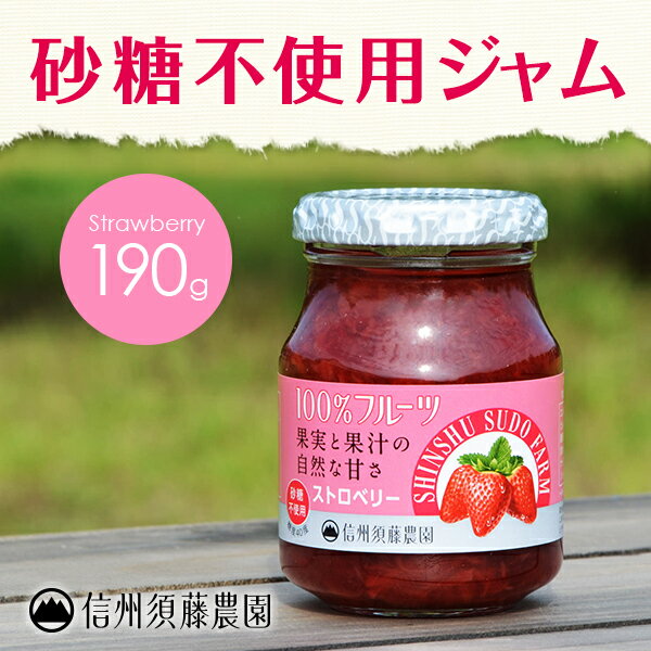 信州須藤農園 【砂糖不使用】１００％フルーツ ストロベリー