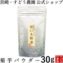 菊芋パウダー 30g 【お試しサイズ】無農薬 宮崎県産100％ 菊芋茶【イヌリンパワー！キクイモ粉末】国産　菊芋　販売/通販/宮崎・すどう農園/菊芋　粉末/きくいも/菊芋パウダー/菊芋茶/きくいも粉末/販売/メール便にて送料無料!!