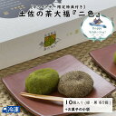 【ホワイトデー限定特典付き】土佐の茶大福＜二色＞【緑5個、黒5個】 【冷凍発送】 大福 ホワイトデー 限定 セット 碁石茶 クリームあん