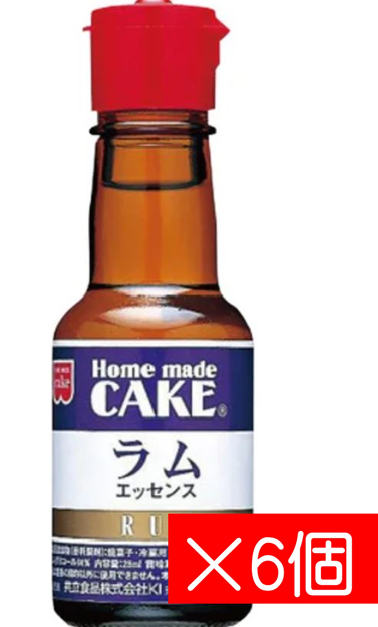 【6本セット】共立食品 ラムエッセンス 28ml/アルコールゼロ 子供も安心 お菓子作り 製菓材料 香料 フレーバー 手作り