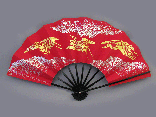 舞扇子 赤に三羽鶴 巫女用 巫女扇子 踊り用 お稽古 日舞 日本舞踊 新舞踊 踊り扇子 狂言 記念品 贈答品 海外土産 土産 プレゼント 誕生日ギフト 末廣 縁起物 日本製 日本 和服 着物 ギフト 敬老の日 内祝い 送料無料 japan made in japan fan