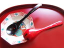 箸屋もの布貼り茶碗蒸しスプーン曙&根来家庭用 ギフト用 御礼 御祝い プレゼント キッチン 食卓 来客用 お客様のおもてなしなどに
