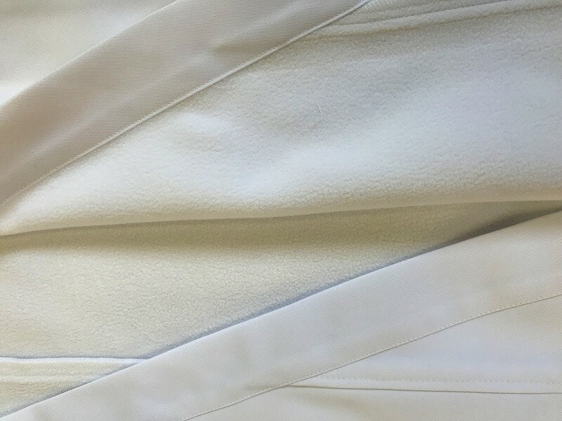 冬用 あたたかい フリース付き弓道衣 左後ろにポケット付き