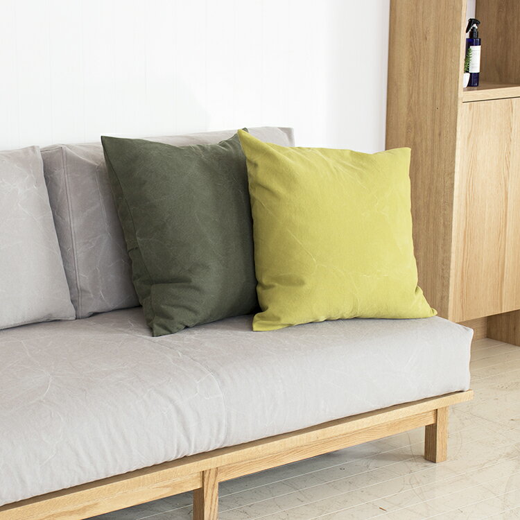 【送料無料】 クッションカバー 53×53cm 倉敷帆布 帆布 撥水 撥水加工 すえ木工 soil