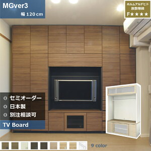 壁面収納 MGver3 FW D32/47 120-GSTV テレビ台 つっぱり 本棚 デスク TVボード 収納棚 食器棚 転倒防止 収納 日本製 セミオーダー リフォーム 家具 パームループ すえ木工